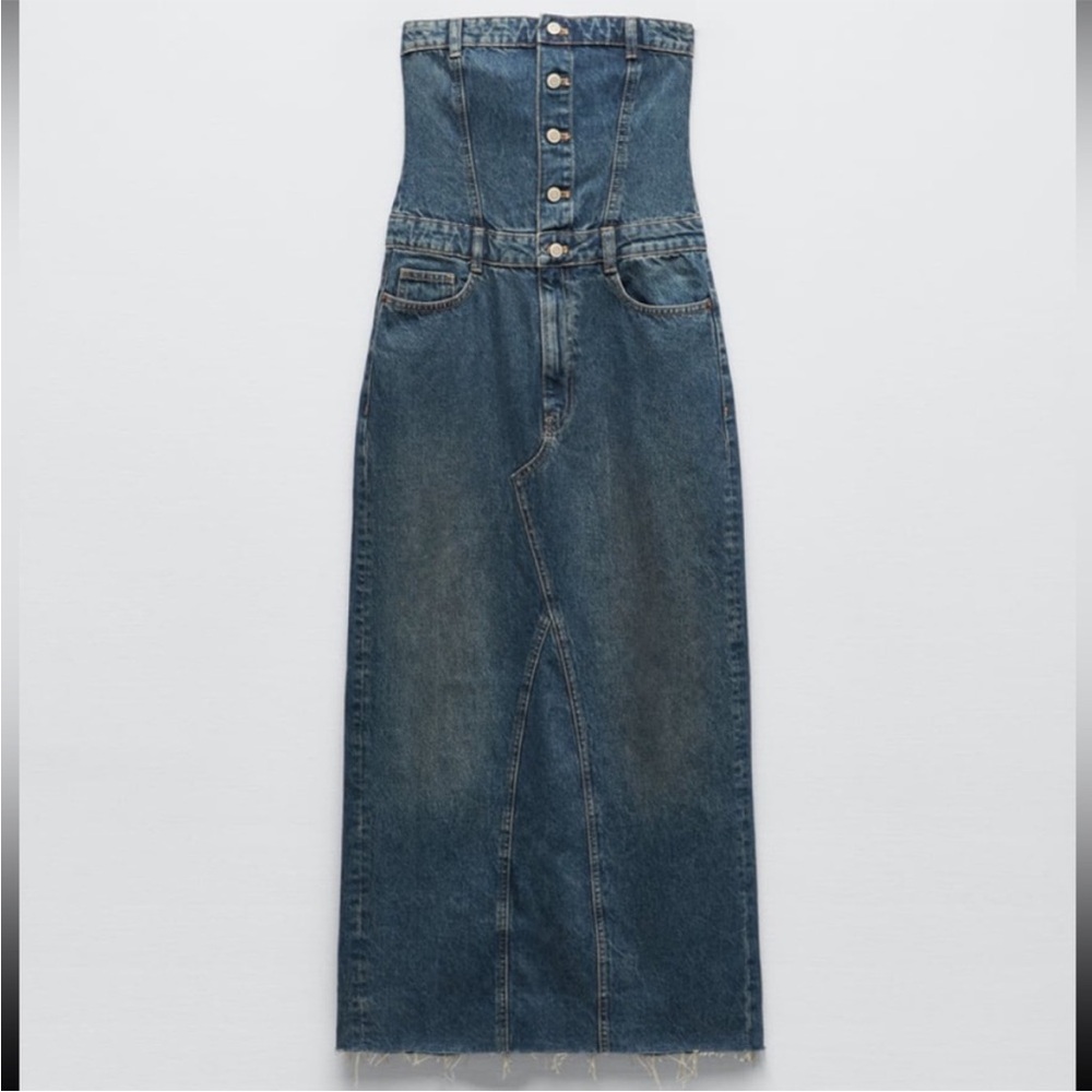 ZARA Jean midi/maxi dress | jean